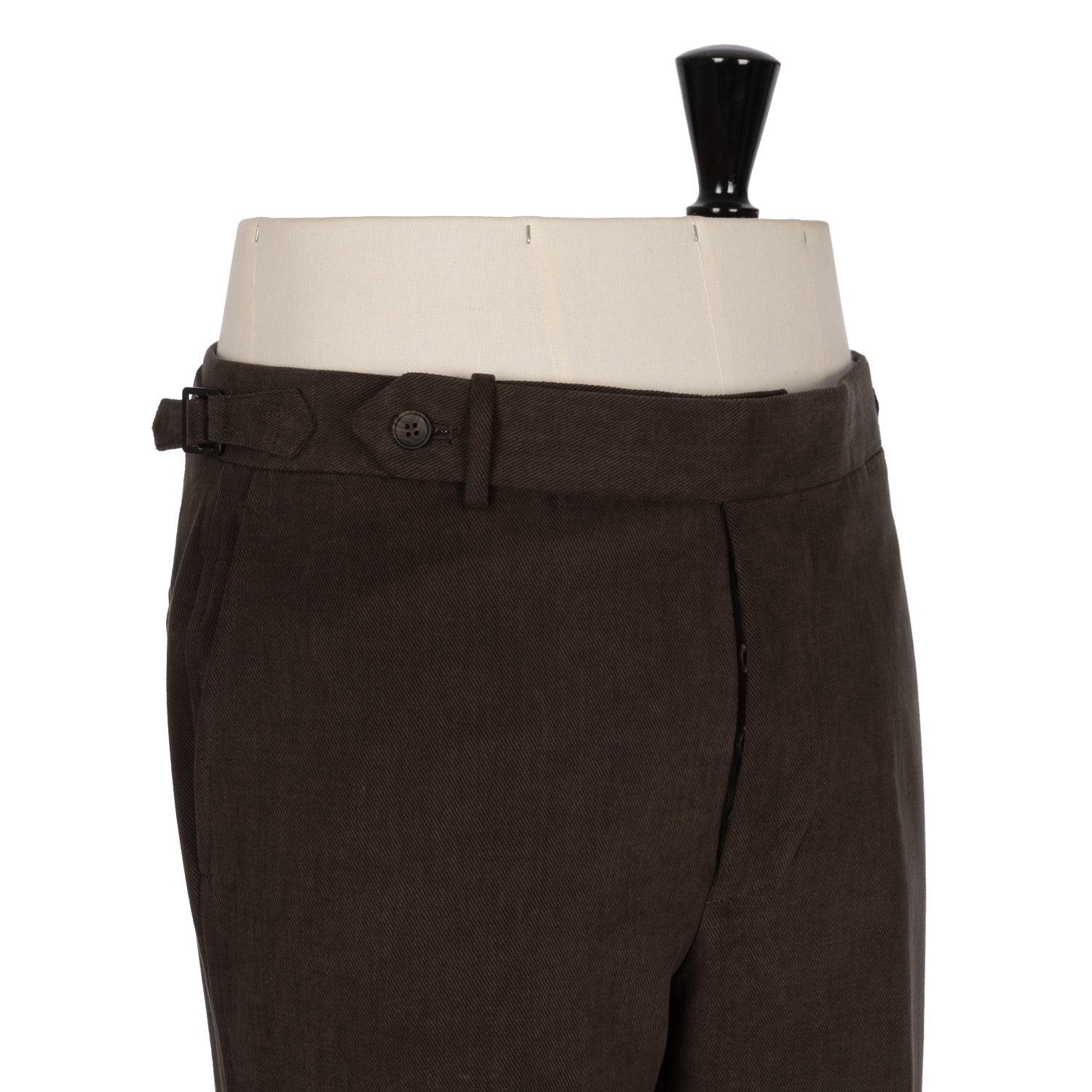 Exclusively for Michael Jondral: Brown Trousers made from English Brushed Cotton Drill - Rota Sartorial